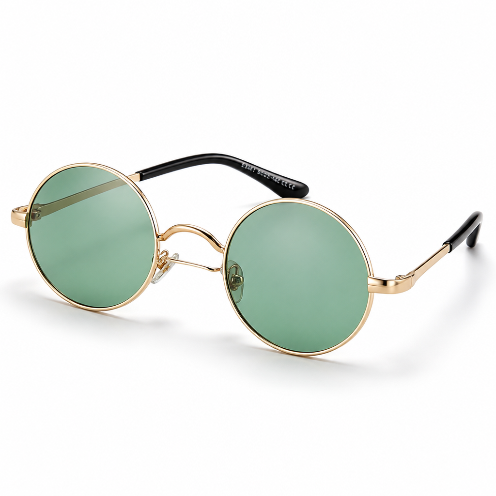 Polarized & UV-Blocking Retro Round Sunglasses