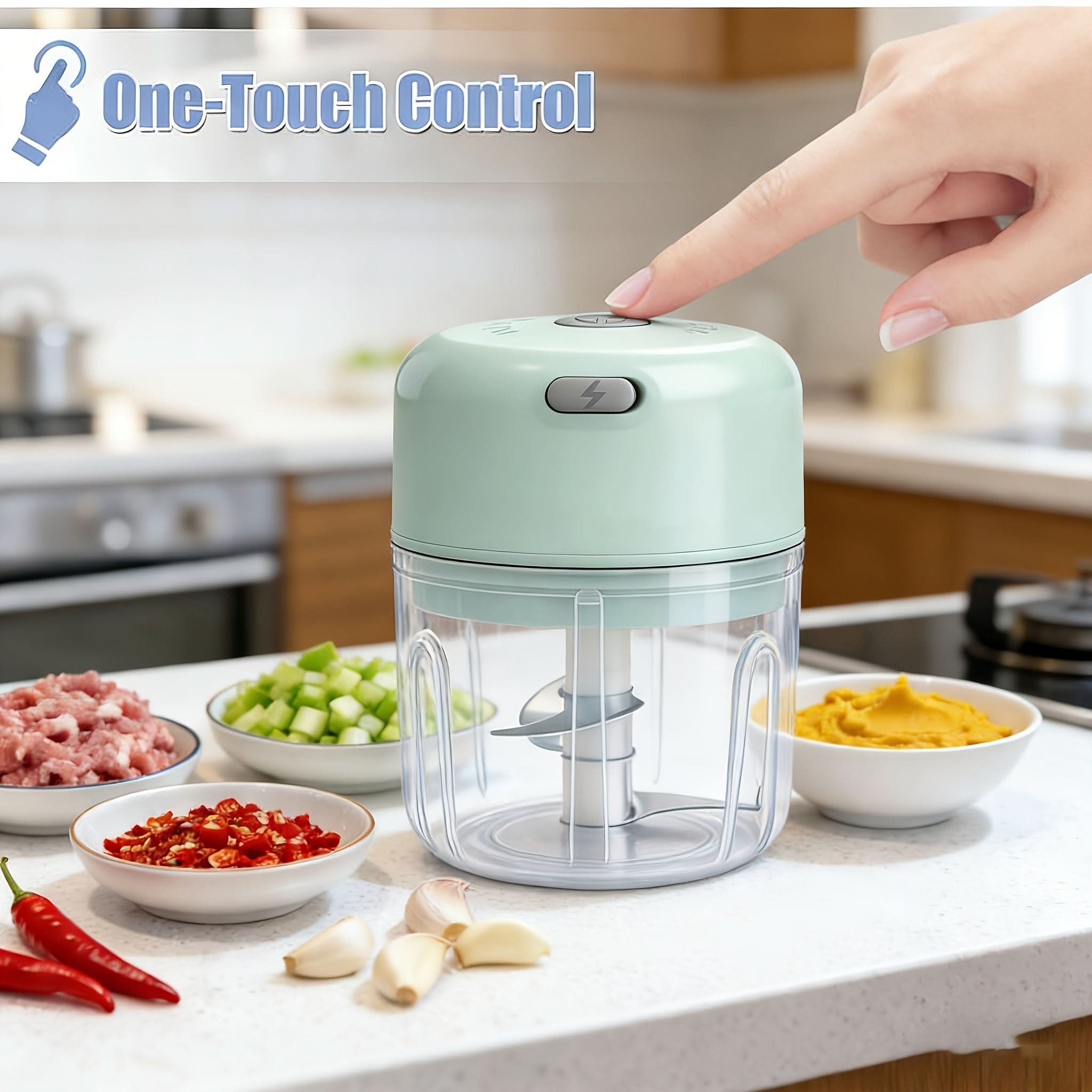 Mini Food Chopper – Electric and USB Rechargeable