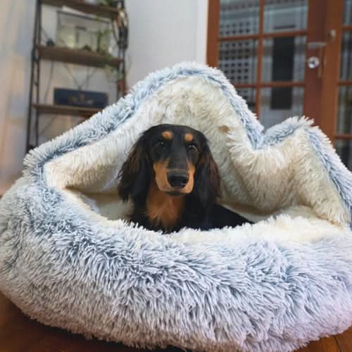Hooded Pet Cave – Comfortable Hideaway for Cats and Dogs