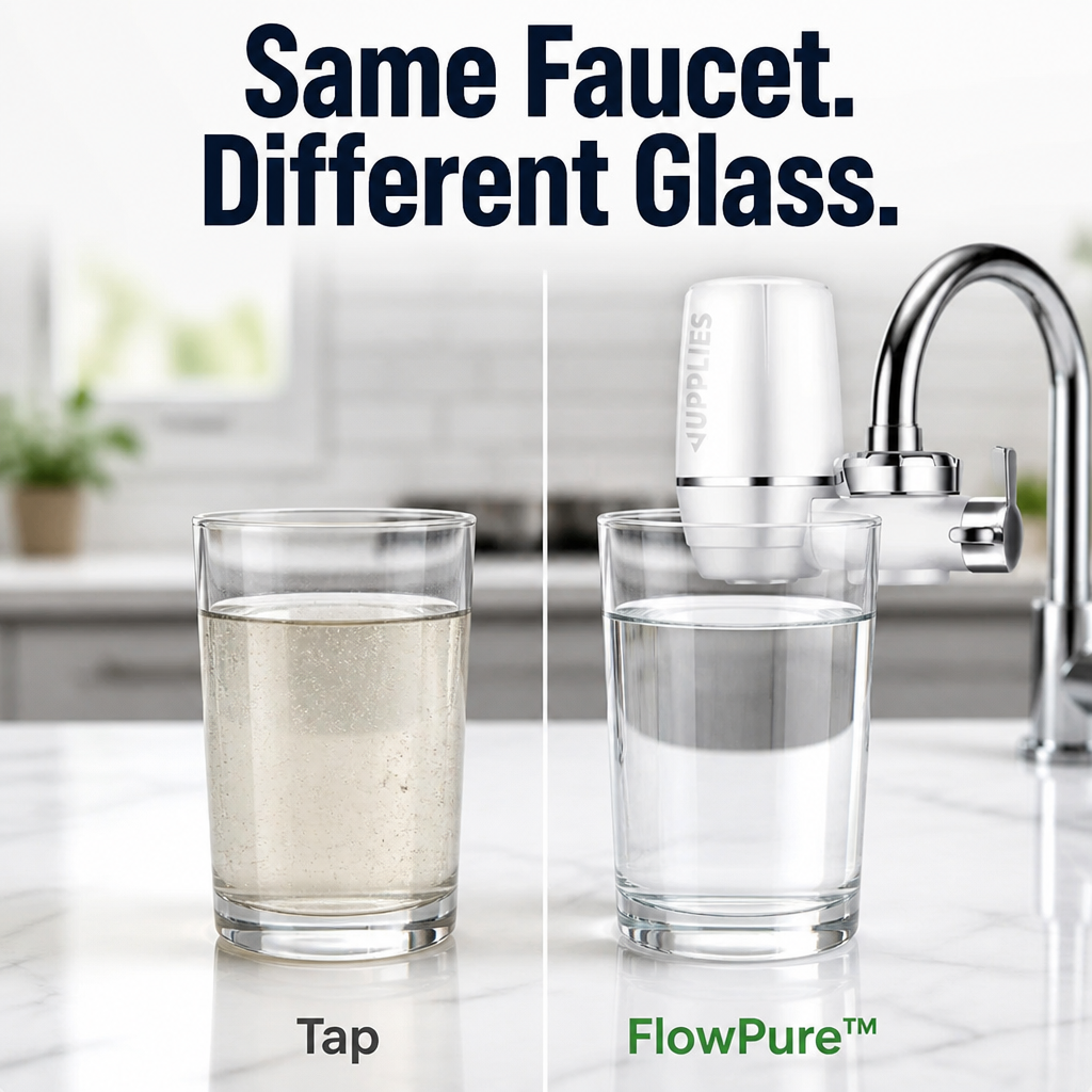 FlowPure™ — Remove Chlorine & Metallic Taste from Your Tap in Less Than a Minute