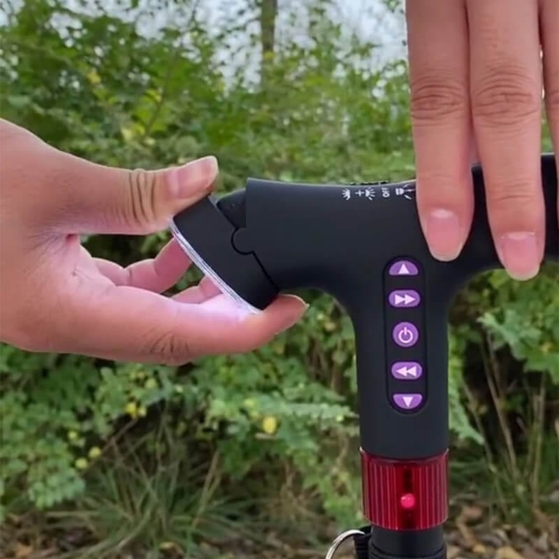 Walking Cane with LED Light and Fall Detection Alarm