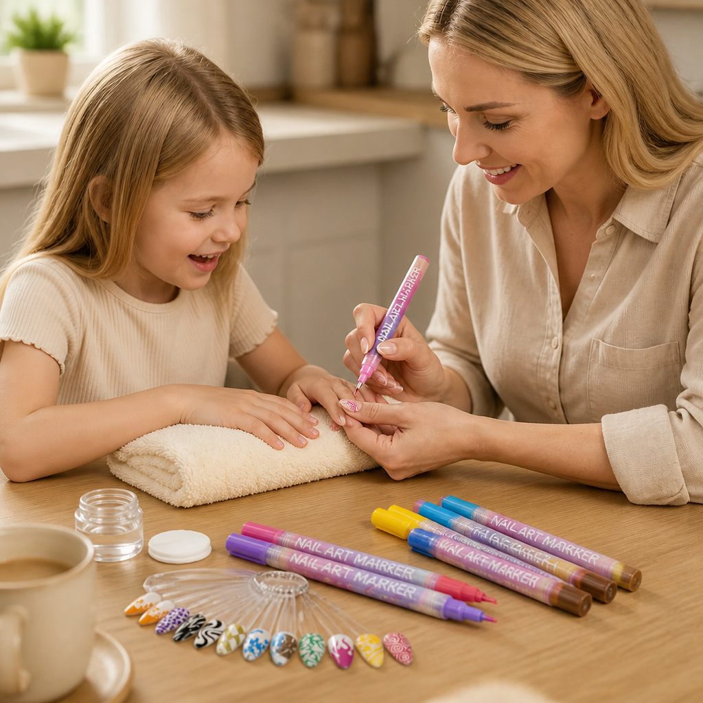 LumeFina™ Nail Art Markers — Create Intricate Nail Designs With Your Daughter, Ditch the Salon Visit
