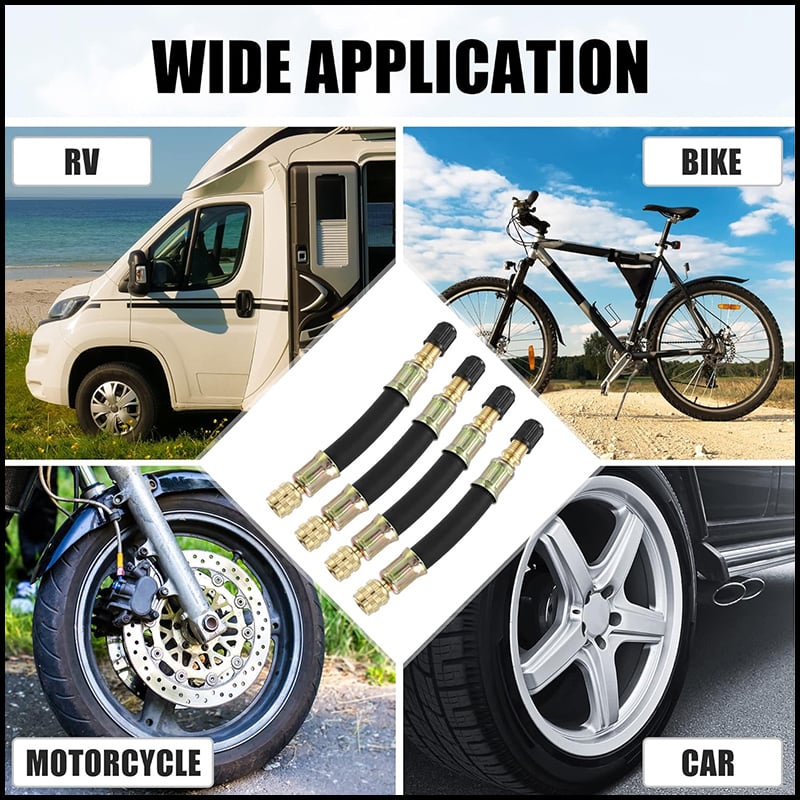 Copper Valve Extensions for Universal Tire Fitment