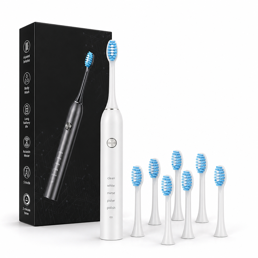 High-Speed USB-Rechargeable 5-Mode Electric Toothbrush