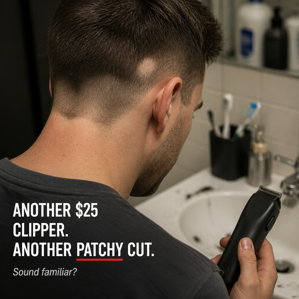 EdgeCraft™ Vintage T-Blade Trimmer — Shape Fades & Edges with Pro Barber Precision