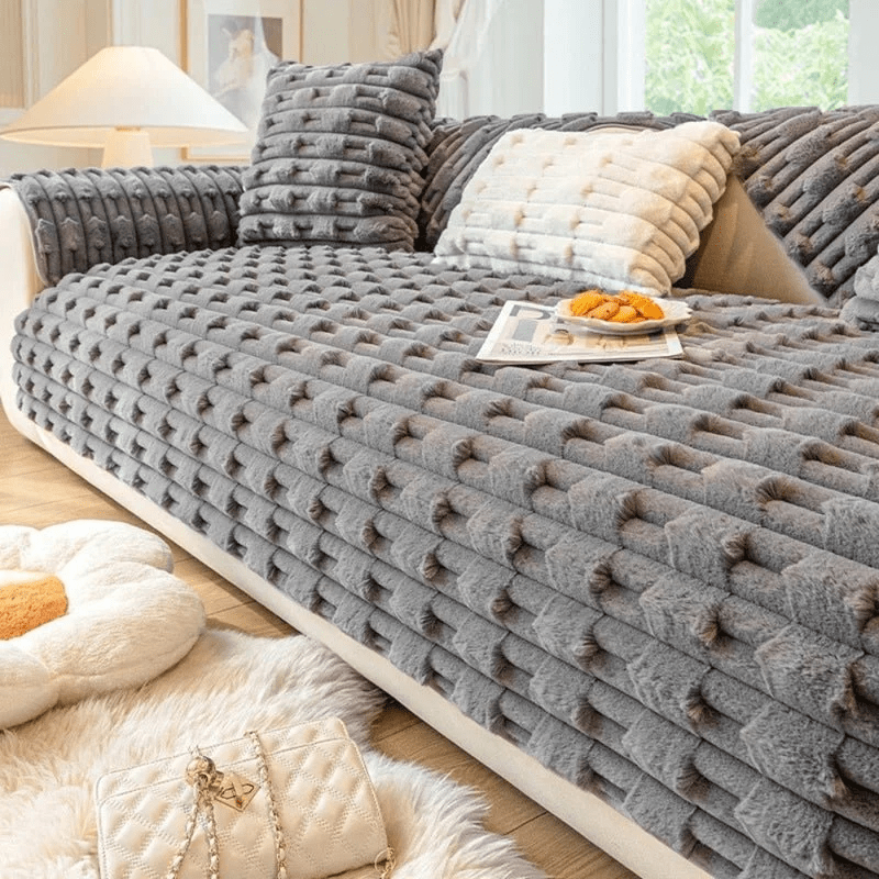 VeluraNest™ Plush Sofa Shield — Wrap Your Sofa in Unshakable Warmth and Plush Protection