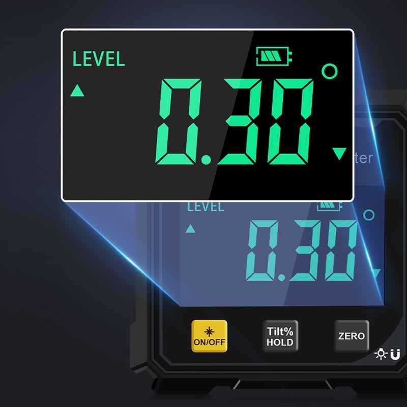 Magnetic Base Digital Angle Finder – 360° Accurate Measurement