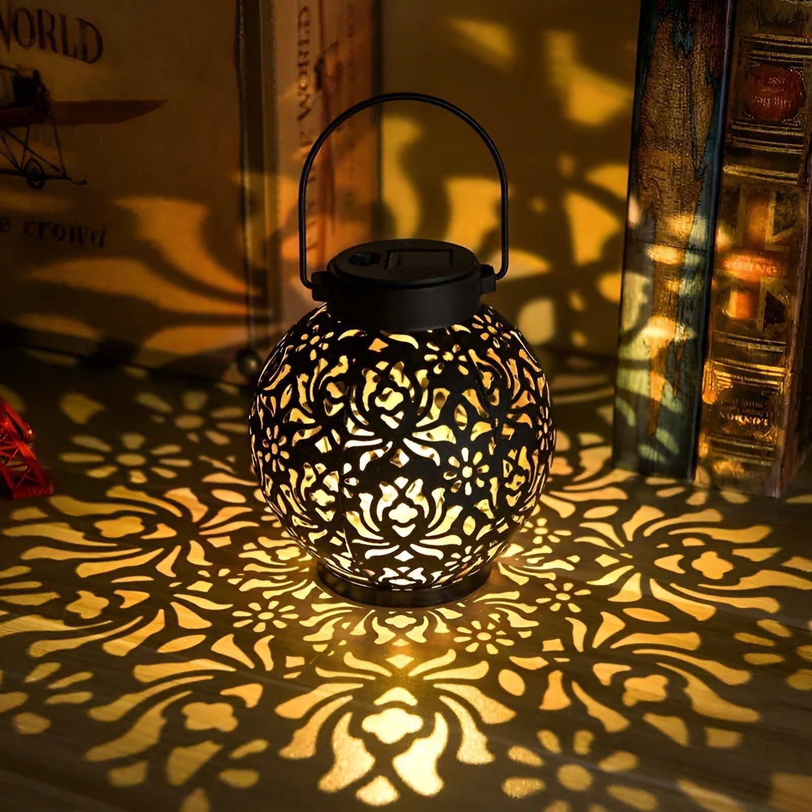 Ornamental Solar Outdoor Light – Warm White LED Garden Lamp