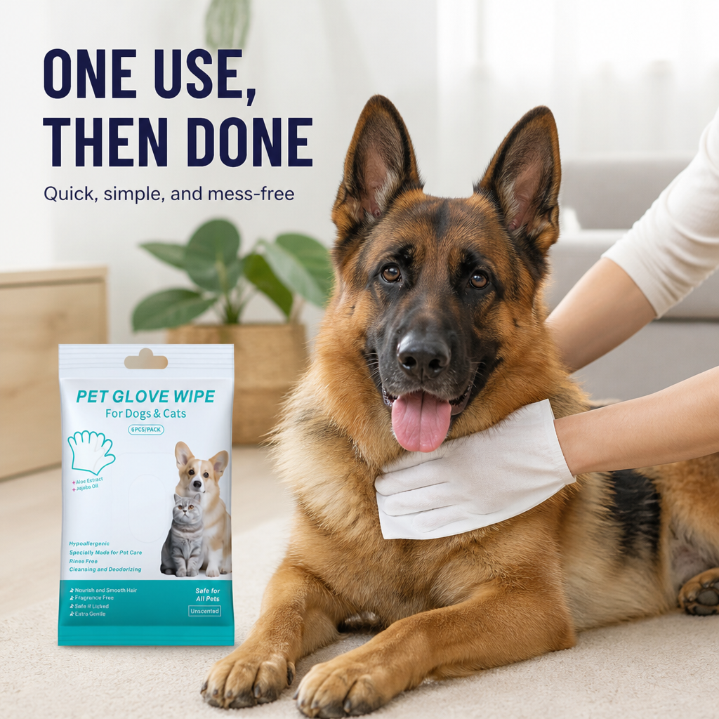 FreshPaws™ Rinse-Free Bath Mitts — Turn Messy Grooming Into Quick, Loving Care Your Pet Craves