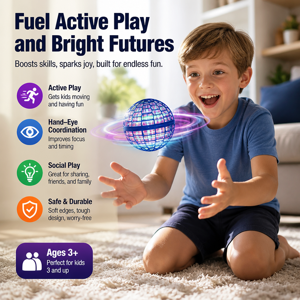 LuminiGlide™ — Ignite Boundless Joy and Keep Kids Moving with Mesmerizing Light and Effortless Flight