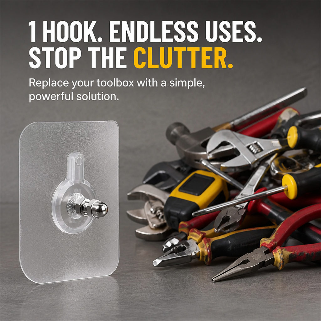ClearBridge™ ClearMount — Effortless, Invisible Strength That Keeps Your Walls Flawless and Your Home Organized