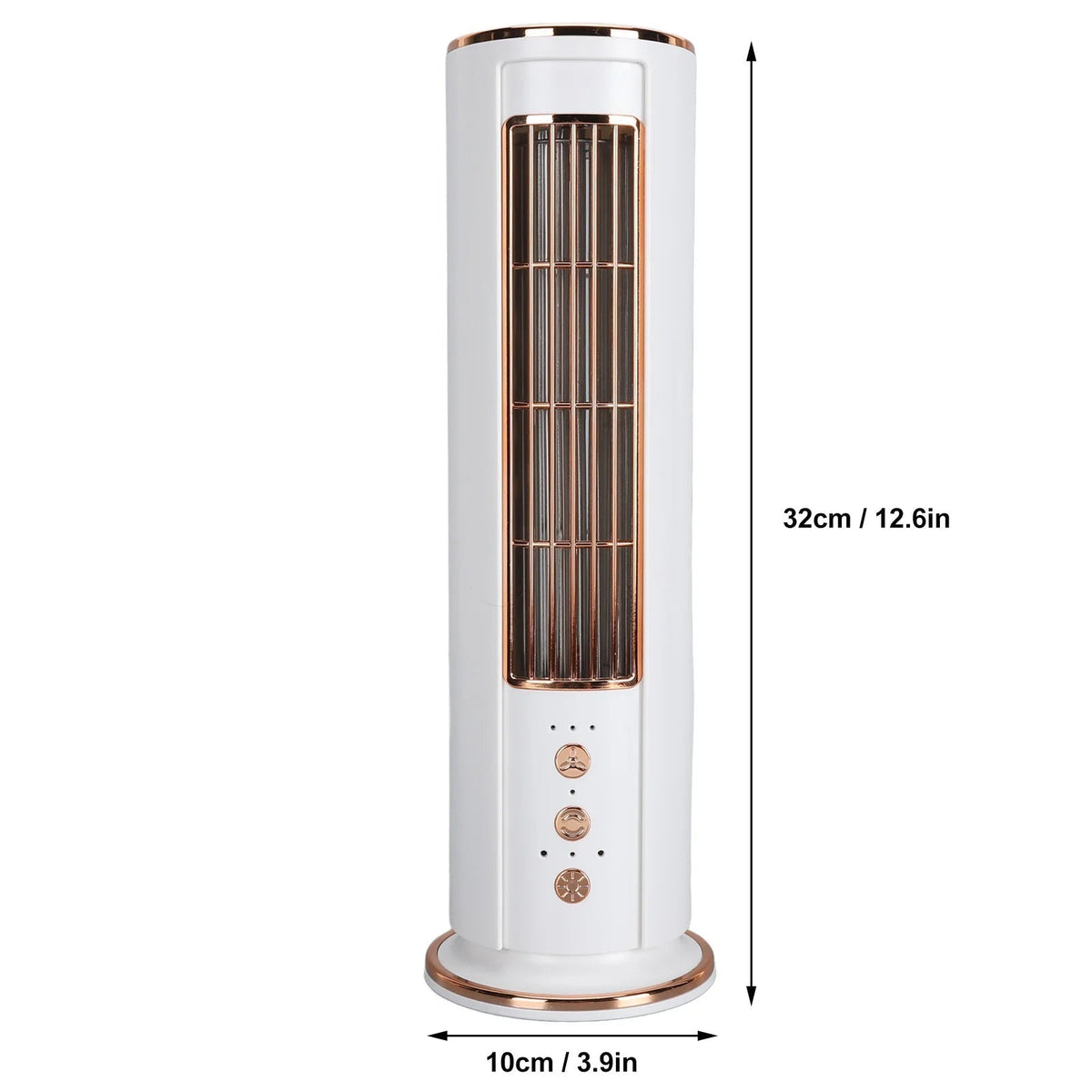 Personal Tower Fan with Remote – USB Rechargeable, 3-Speed Bladeless Design for Home & Office