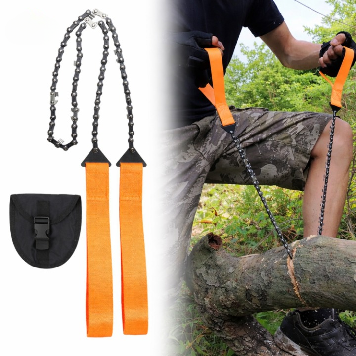 Foldable Survival Chainsaw with Fire Starter – Compact Design