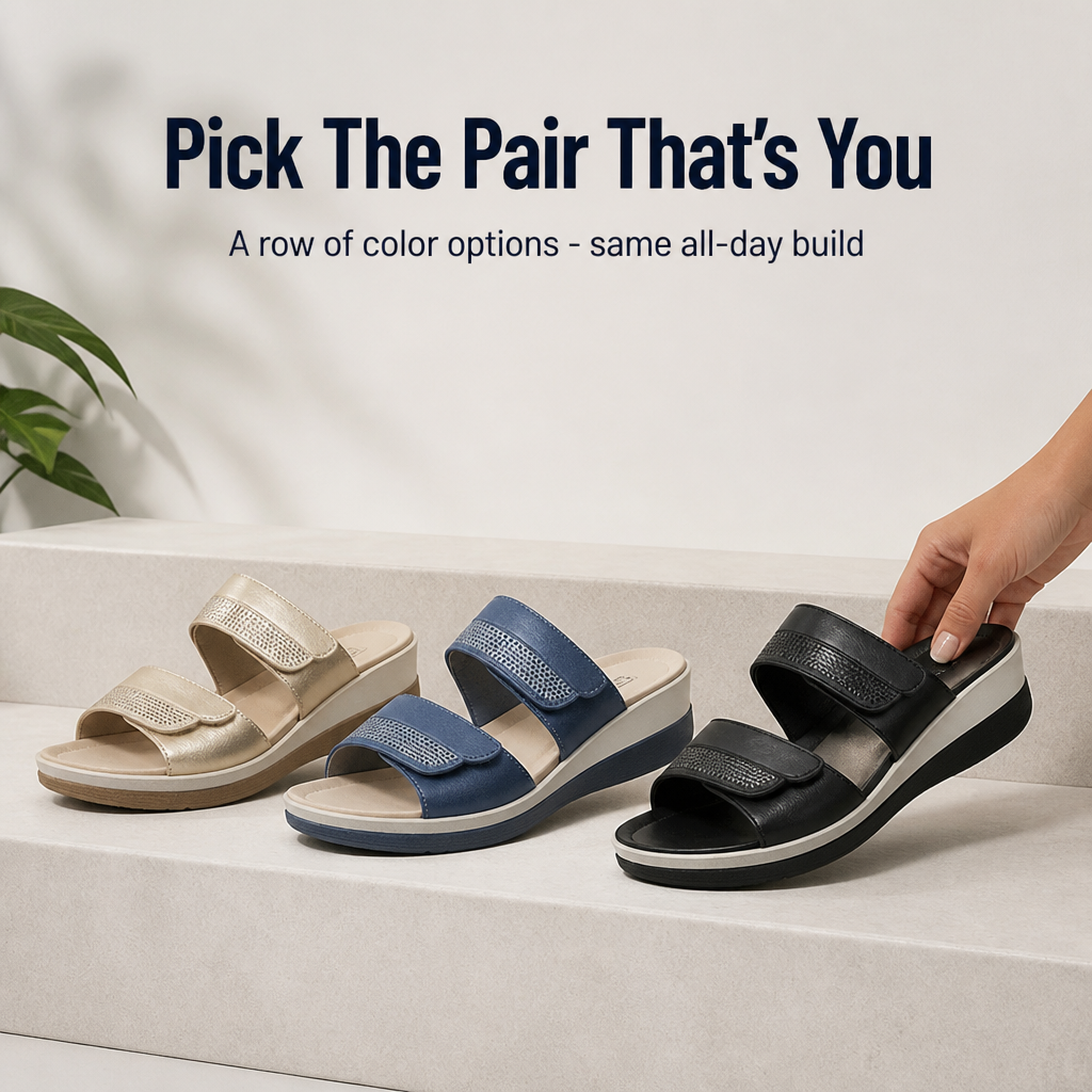 SerennaStep™ — Effortless Comfort That Keeps You Light, Fresh, and Pain-Free All Day