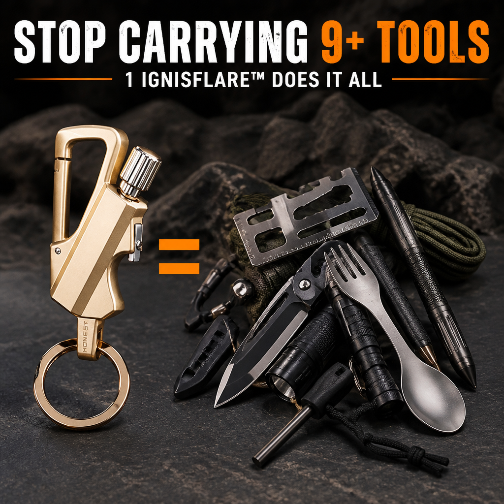 IgnisFlare™ — Strike One Spark and Get Fire in Any Storm, Anywhere