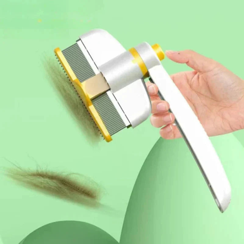 Grooming Comb for Cats and Dogs with Fur Eject Feature