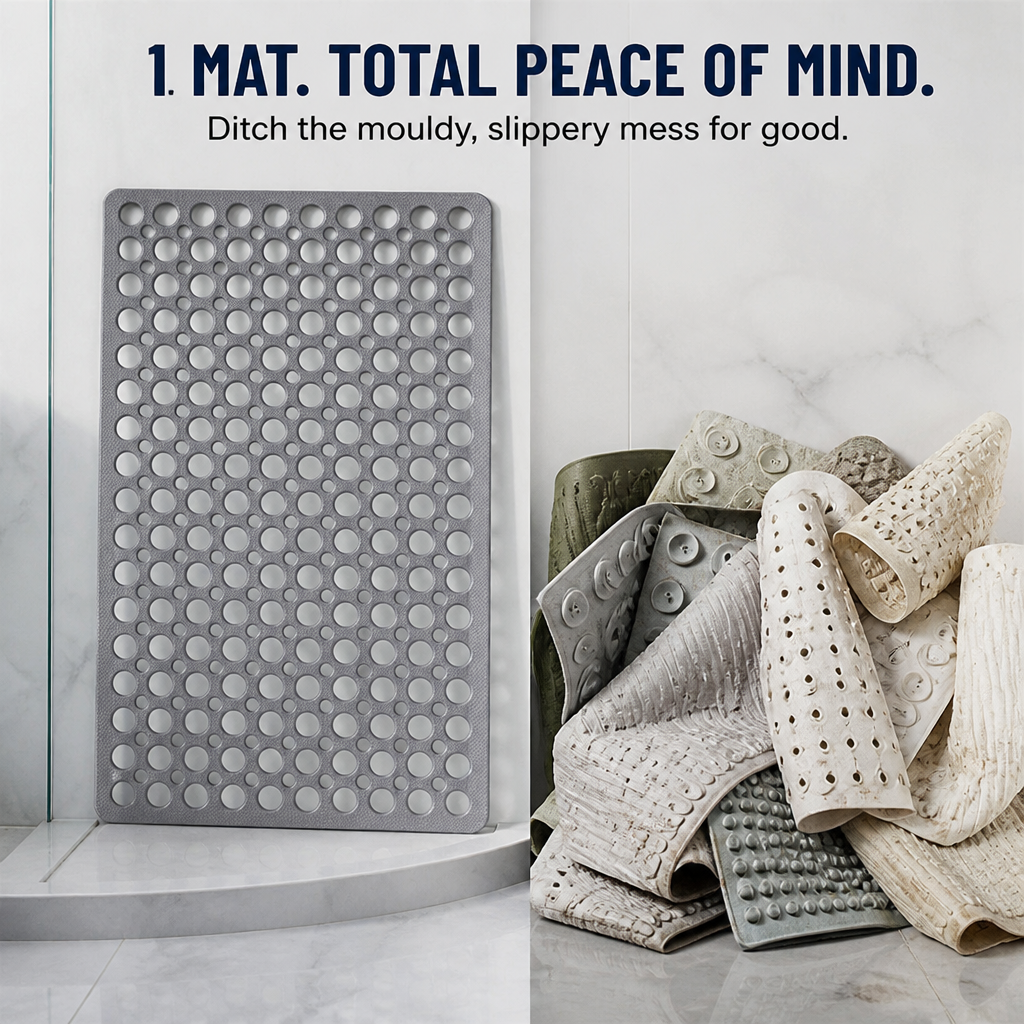 SafeStep™ — Feel Rock-Solid Safety and Freshness Every Time You Shower