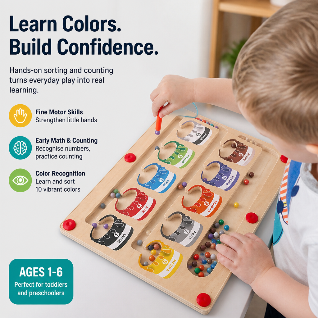 Brillomaze™ — Spark Confidence and Joy as Your Child Masters Colors and Numbers with Ease