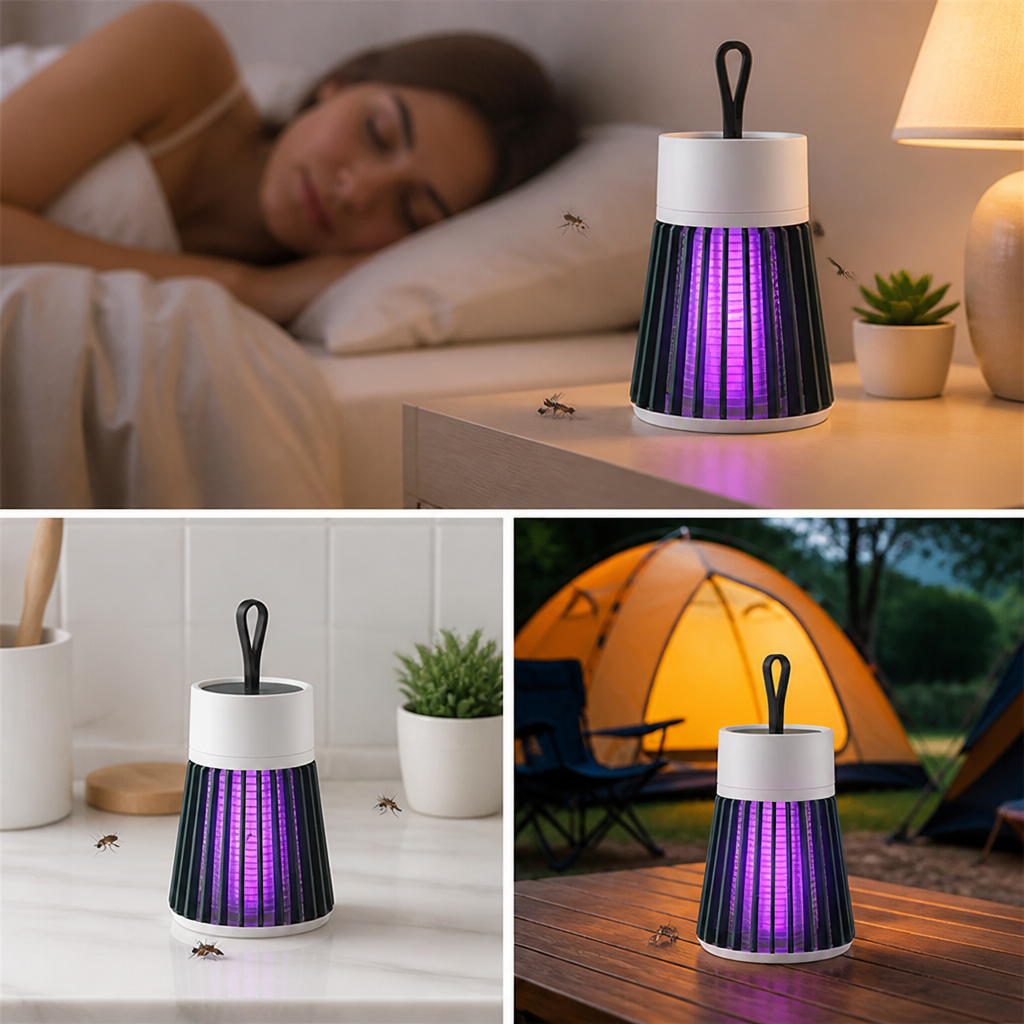 ZephyrGuard™ Mosquito & Fly Trap Lamp — Silent, Chemical-Free Protection for Peaceful, Bite-Free Living