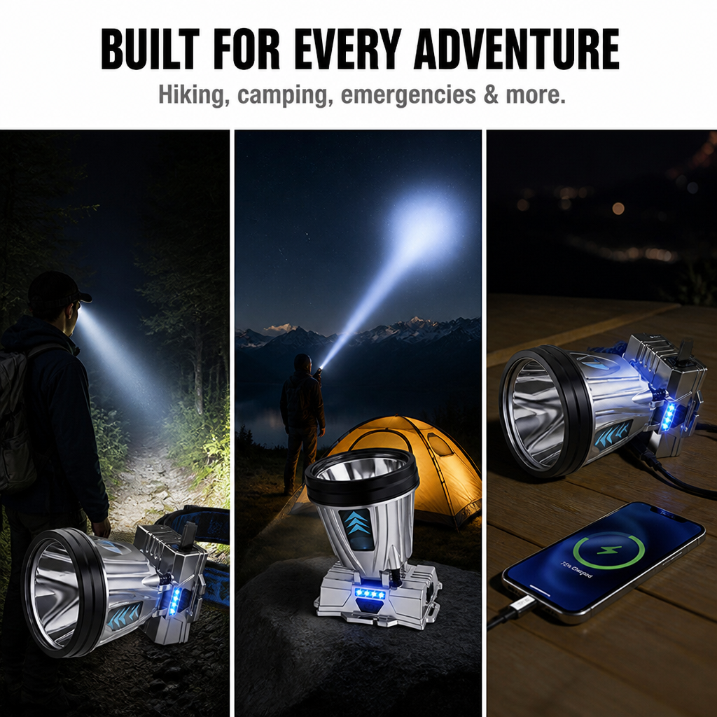 LuminaTrail™ — Command the Night with Unstoppable Light and Lifesaving Power