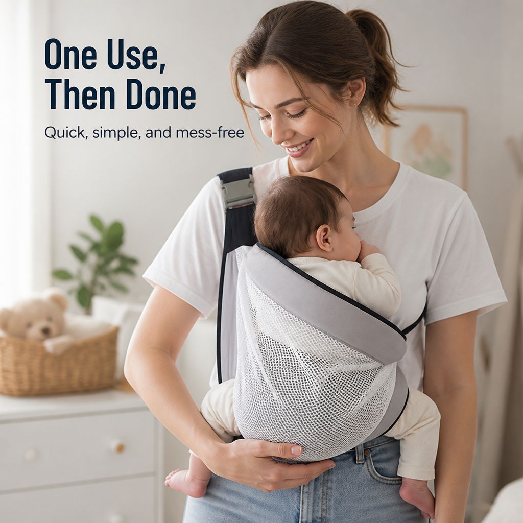 VelaNest™ — Slip It On, Settle Baby In, and Carry Pain-Free for Hours