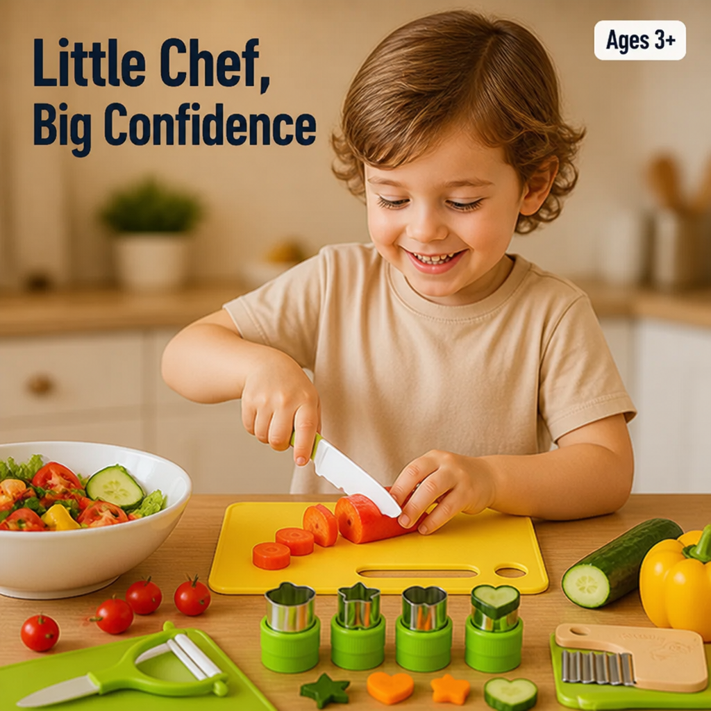 CuddleSlice™ Kitchen Set — Ignite Your Child’s Confidence and Joy in Every Safe Slice