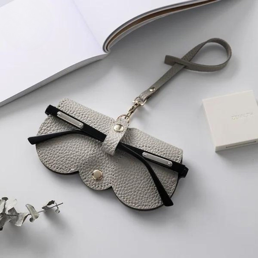 Bow Design PU Leather Eyewear Case