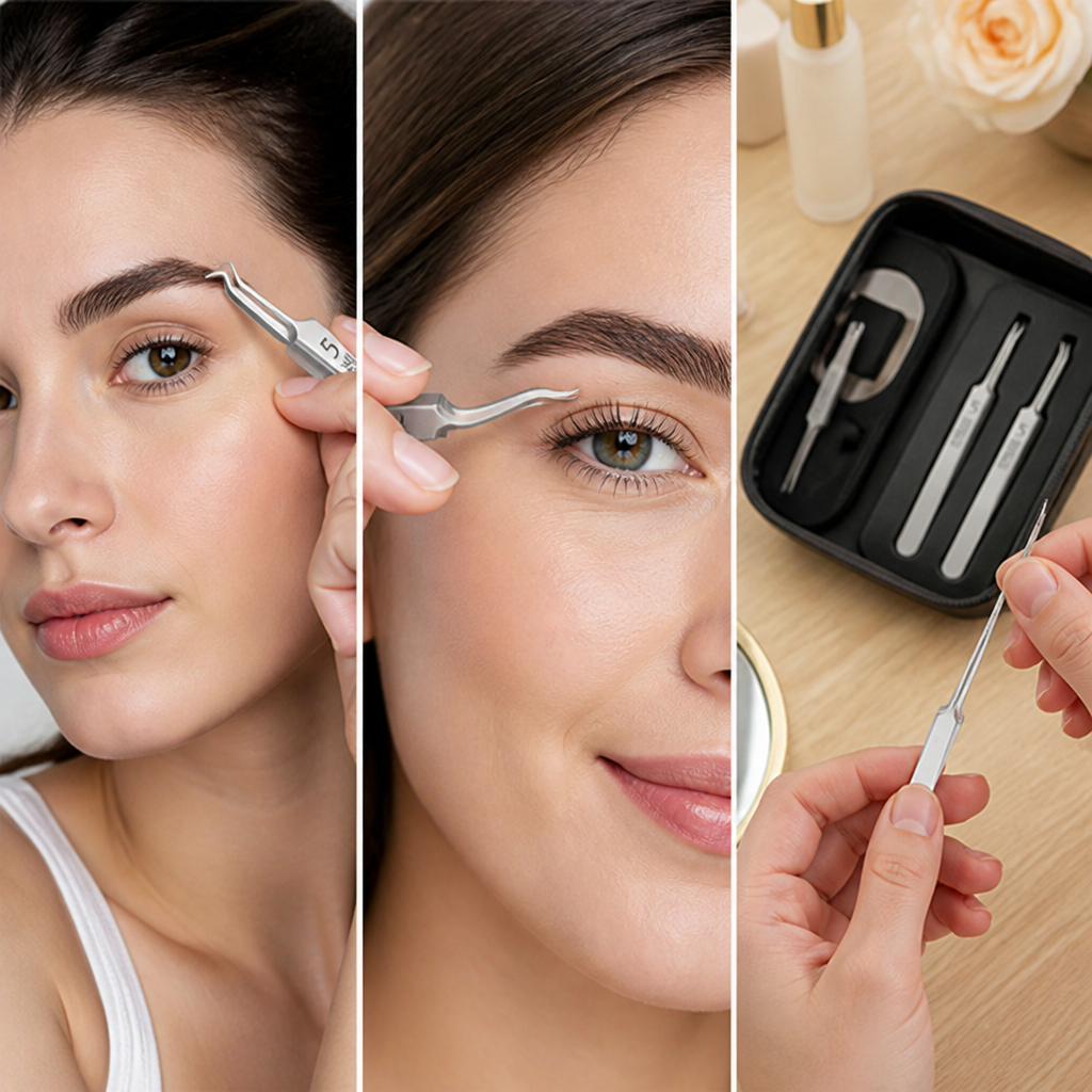 LumiCraft™ Precision Tweezers — Sculpt Flawless Brows and Lashes with Effortless Confidence