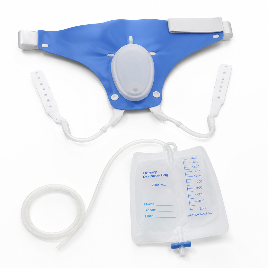 Silicone Wearable Urine Collection Kit (39-Inch Tube)