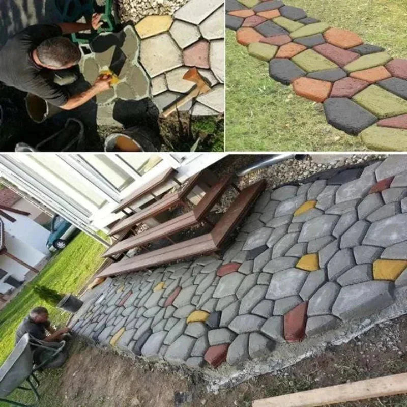 DIY Stepping Stone Mold for Creating Custom Concrete Paths