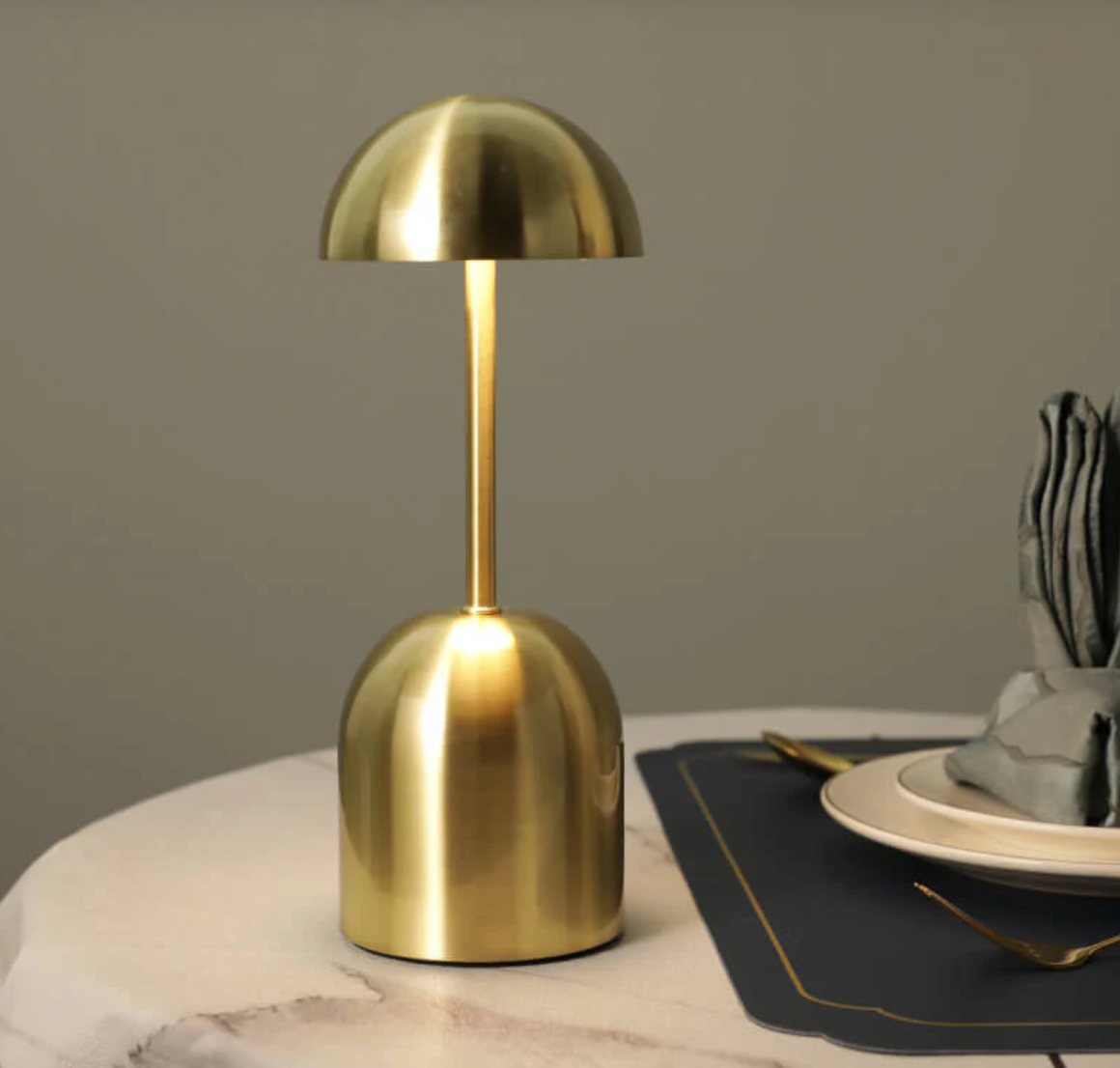 Touch-Controlled Metal LED Desk Lamp with Dimming Feature