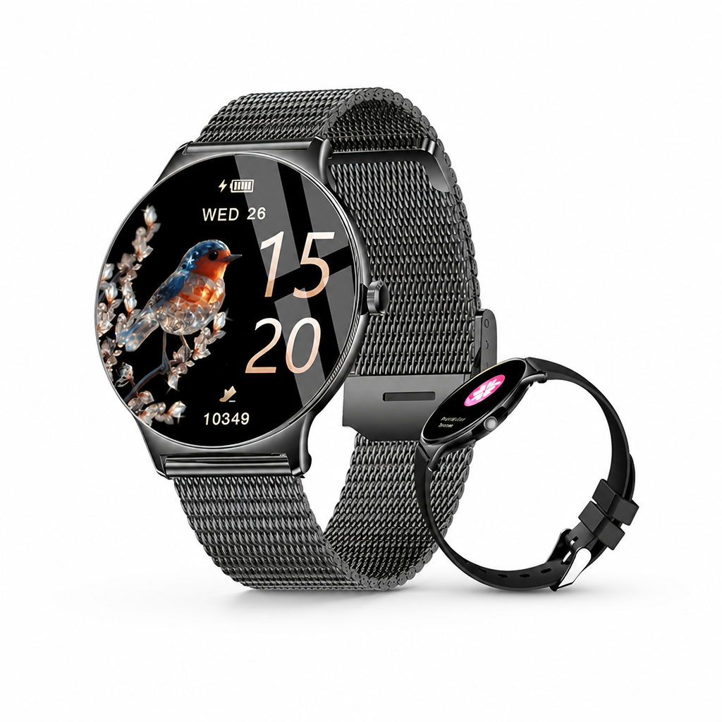 1.43-Inch AMOLED Heart-Rate & Fitness Smartwatch