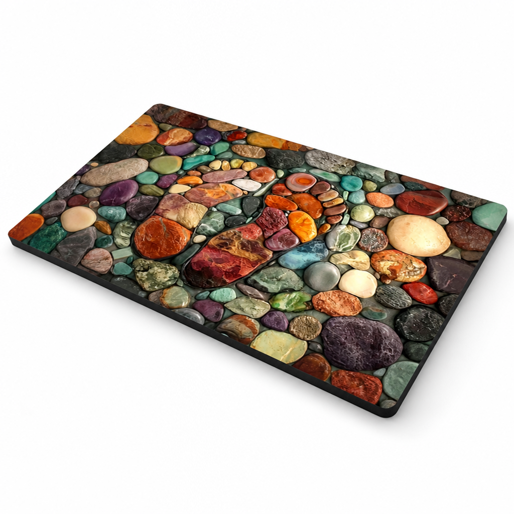 Quick-Dry Diatomaceous Earth Bath Mat (Non-Slip Rubber Base)