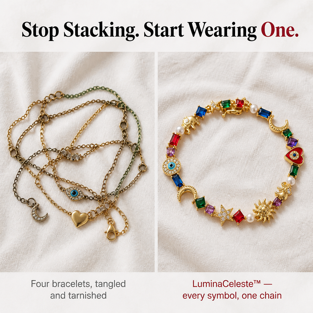 LuminaCeleste™ — Showcase Every Lucky Symbol You Adore on a Single Wrist