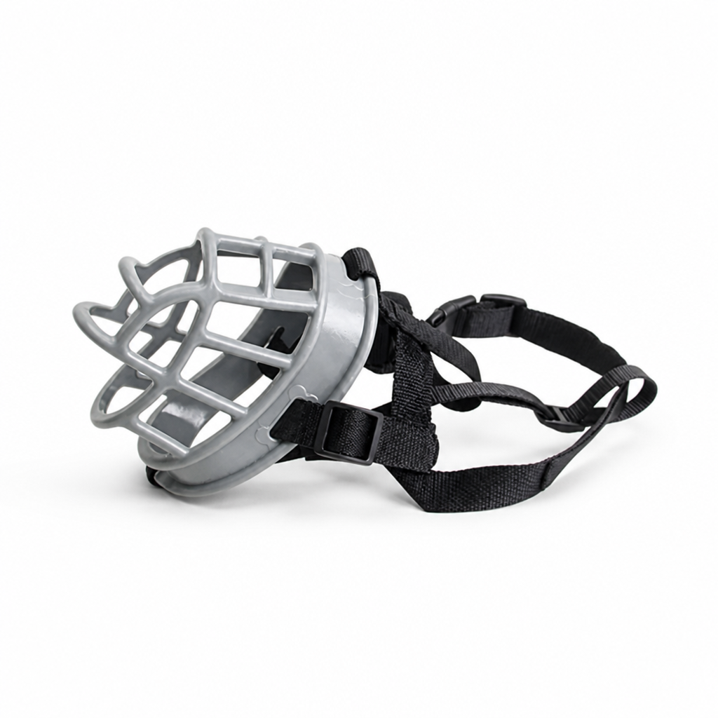 Breathable Flexible Silicone Dog Muzzle (Adjustable Straps)