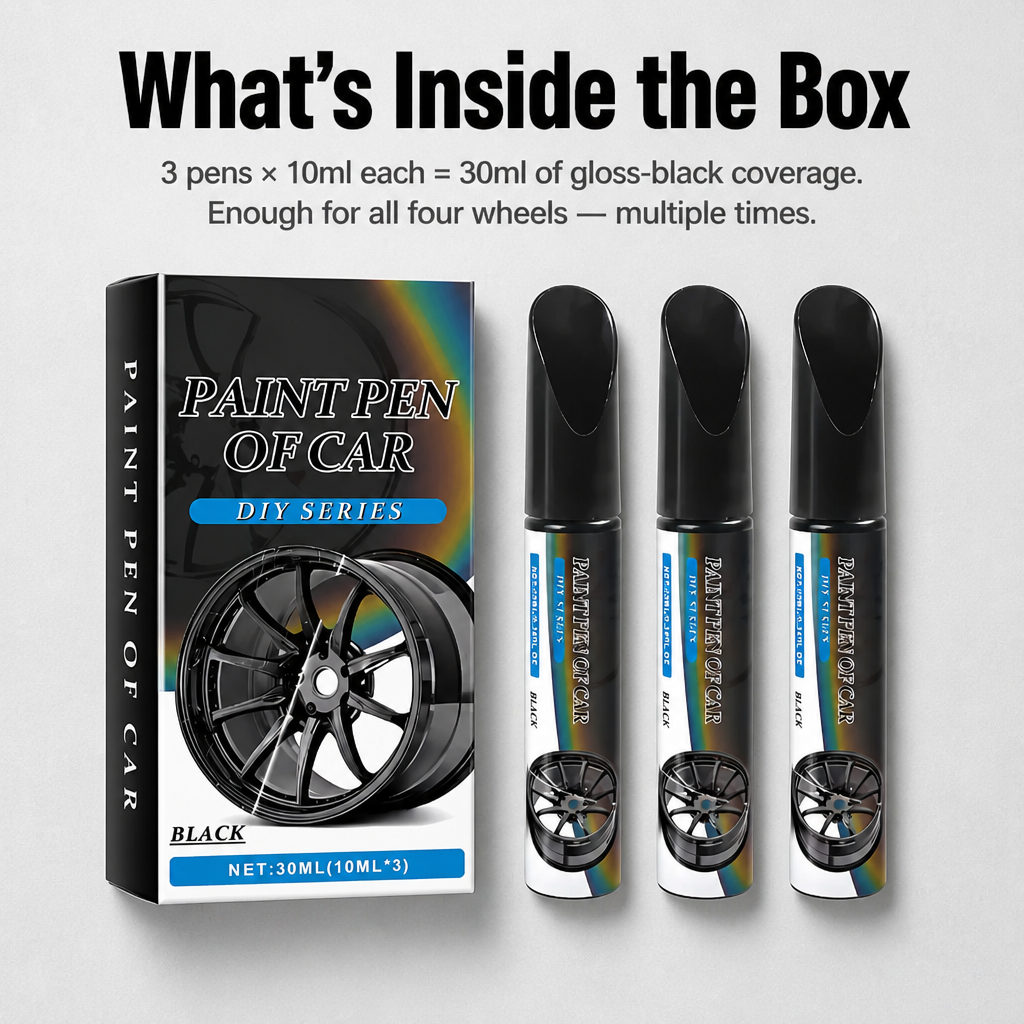 WheelFixer™ — Hide Curb Rash & Revive Factory Gloss-Black Rims in Minutes