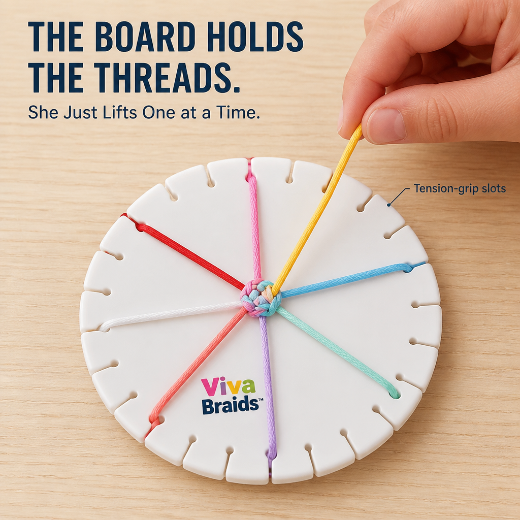 VivaBraids™ — Create Knot-Free Friendship Bracelets She Will Truly Complete