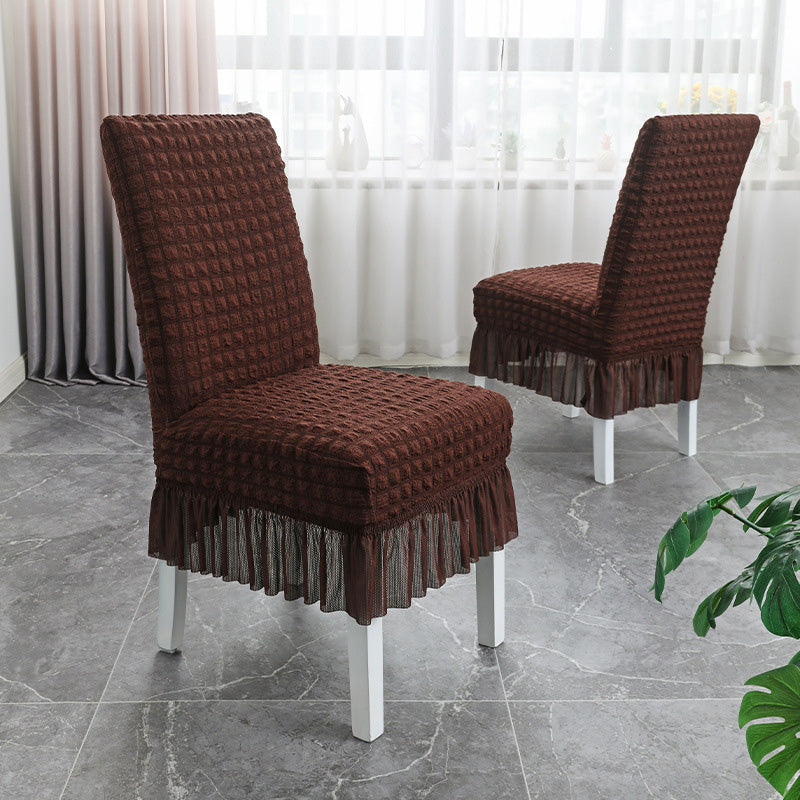 Non-Slip Stretchable Ruffled Chair Covers