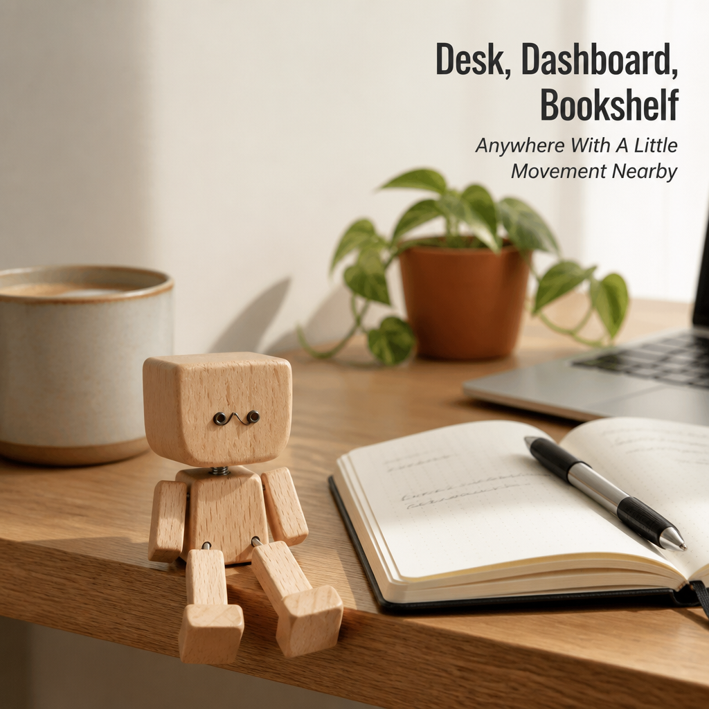 SwayBuddie™ — Animate Your Dashboard with 12 Interchangeable Magnetic Faces