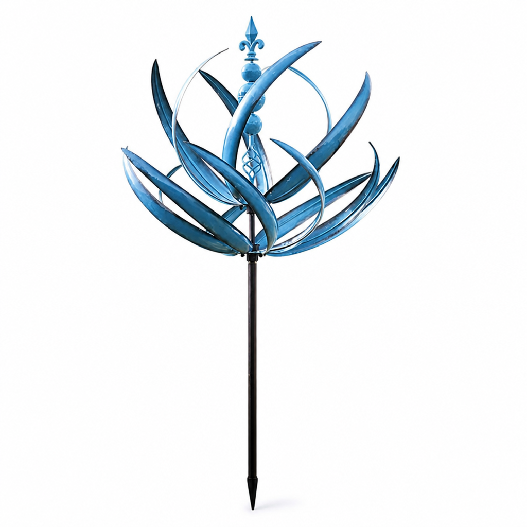 Rust-Resistant Dual-Direction Lotus Wind Spinner