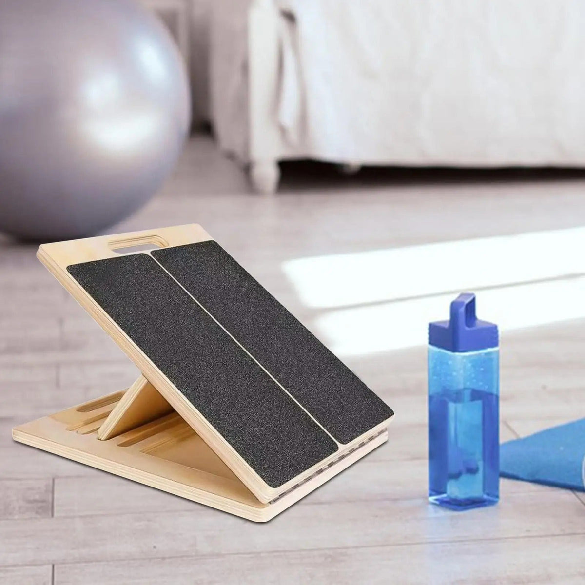Adjustable Incline Calf Stretching Board - Foldable, Non-Slip Design