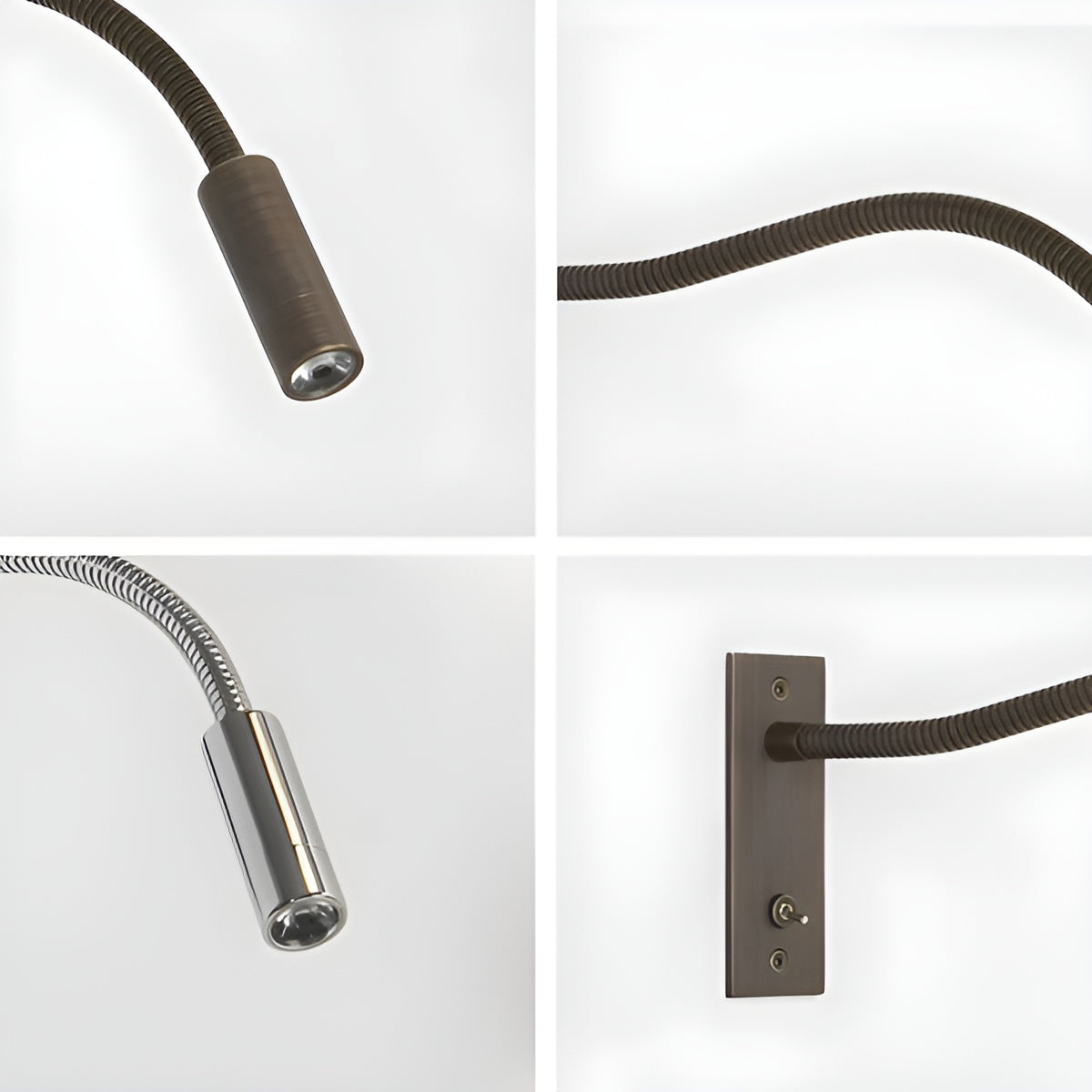 Adjustable Gooseneck Wall Light – Bed and Sofa Reading Lamp