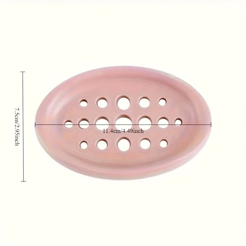 Silicone Soap Holder and Dish for Easy Draining