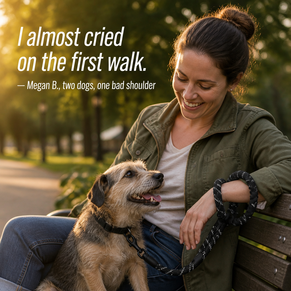 DuoStride™ — Walk Two Dogs Tangle-Free, Without Jerks or Wrist Stress