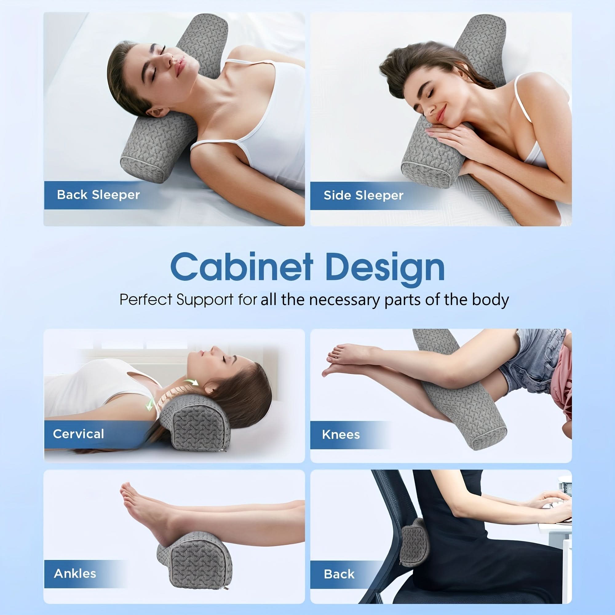 Memory Foam Neck Pillow for Cervical Support