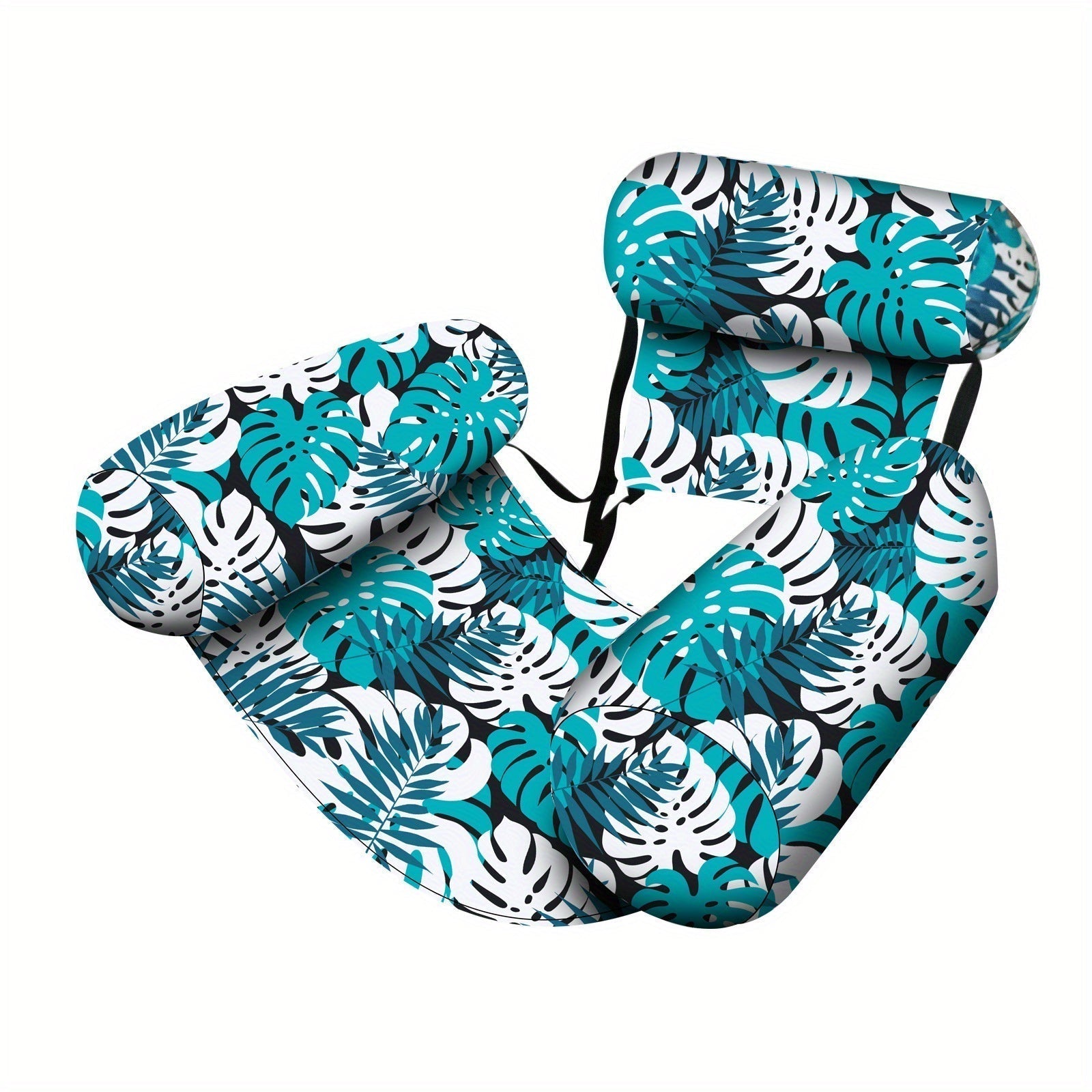 Tropical Leaf Pattern Inflatable Water Hammock