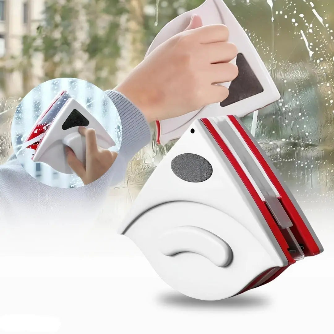 Double-Sided Glass Cleaner with Magnetic Design for Windows