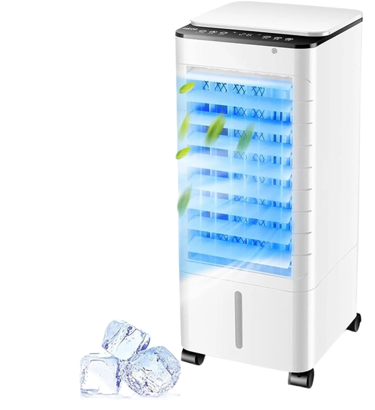 Large Water Tank 3-in-1 Evaporative Air Cooler – Wide-Angle Fan with Ice Crystals