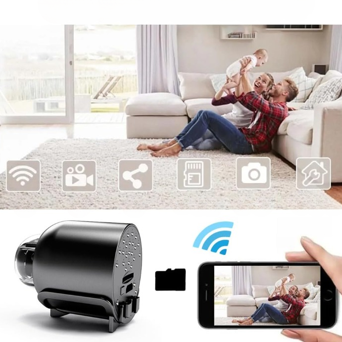 Compact 1080p HD Security Camera – Wi-Fi & 4G, Night Vision, App Control