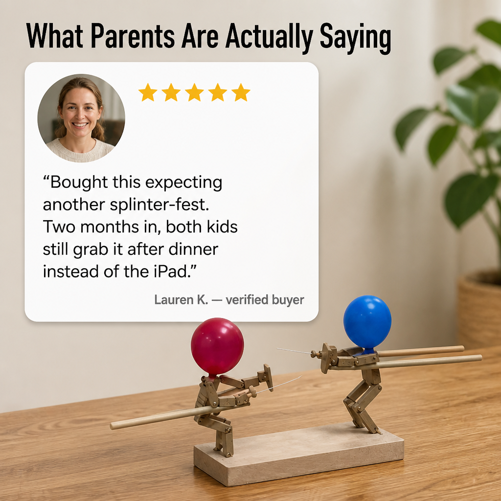 PulseClash™ — Ignite Screen-Free Wooden Battles That Have Kids Cracking Up Fast